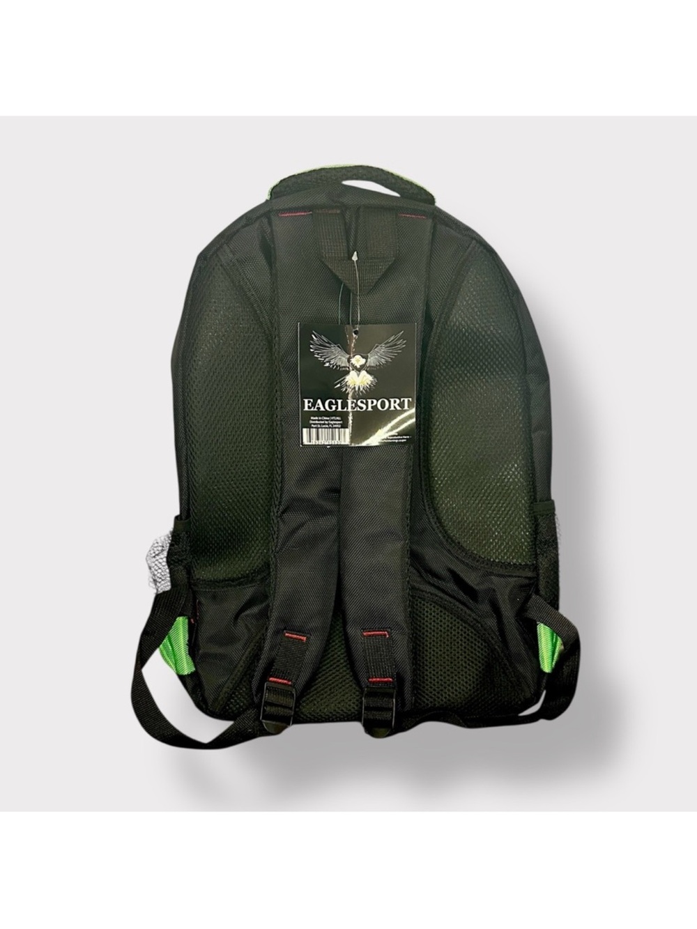 Eagle Sport 18 Inch Premium Lime Green Multi-Compartment Backpack 🎒 - Picture 2 of 6